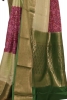 Pure Contrast Mysore Crepe Silk Saree
